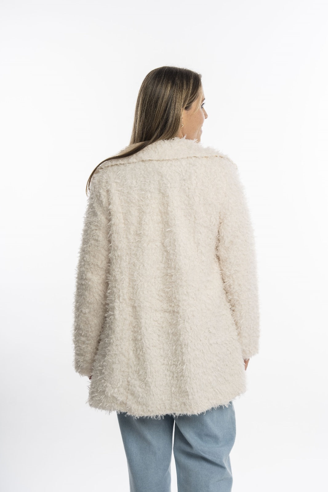 Tapado de piel con detalles print