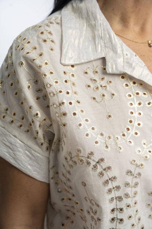 Camisa broderie