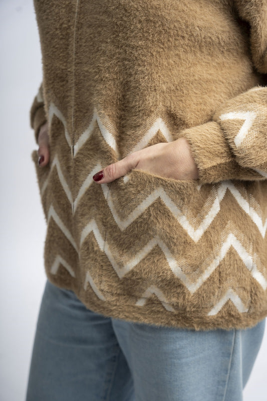 Campera de piel ZigZag