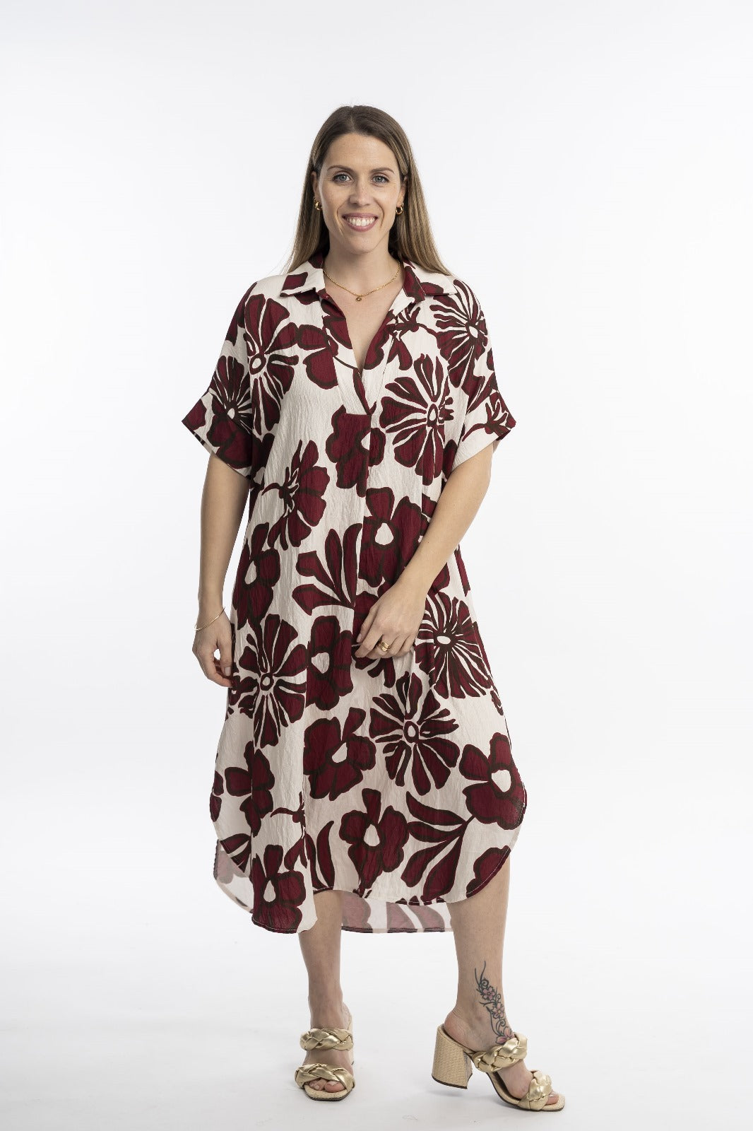 Vestido Floreado Lino