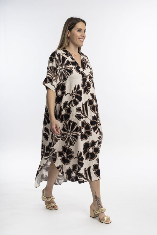 Vestido Floreado Lino